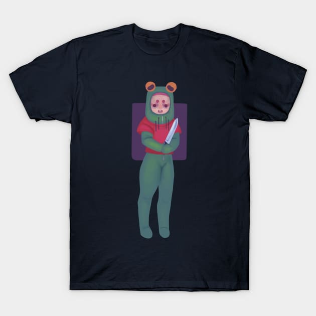 Frog girl T-Shirt by cokyfish